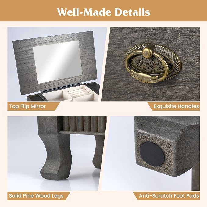 Giantex Standing Jewelry Cabinet - Image 9