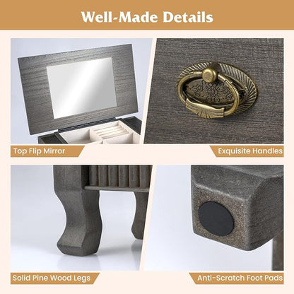 Giantex Standing Jewelry Cabinet - Image 9