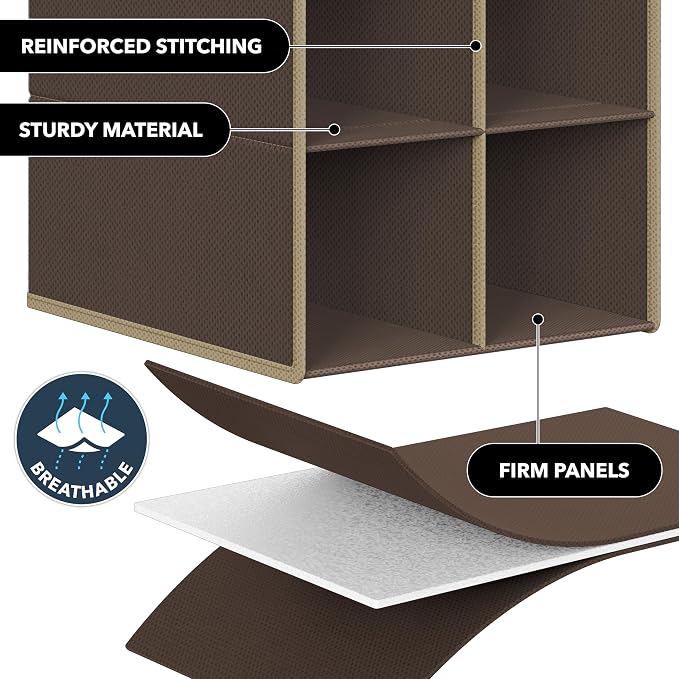 Simple Houseware 20 Section Shelves Hanging Shoes Organizer Holder - Image 5
