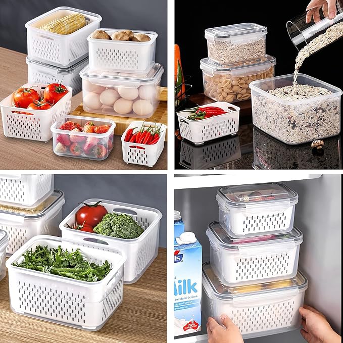 Large Fridge Food Storage Container Set - Image 6