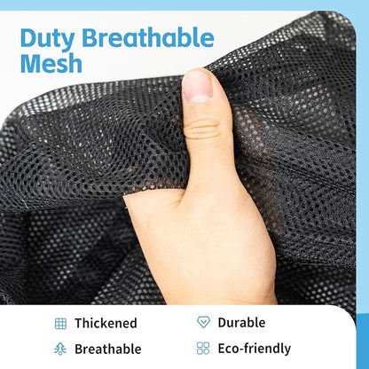2 Pack Mesh Laundry Bags, 24 x 35 Inches Heavy Duty Drawstring Dirty Clothes Bag - Image 2