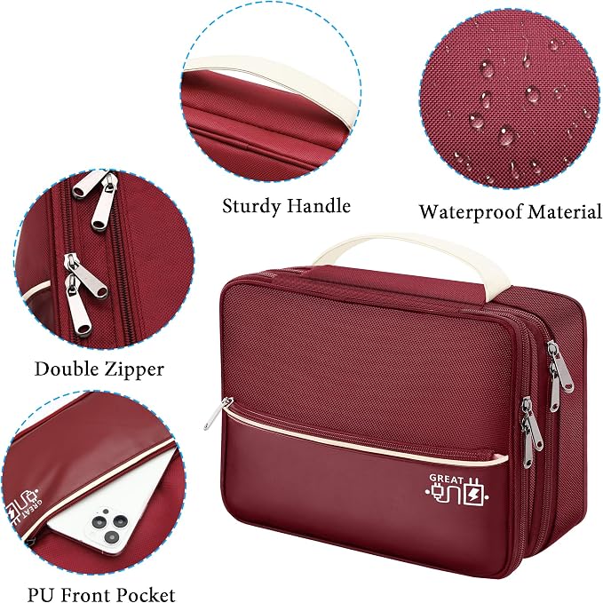 CILLA Electronic Organizer Travel Case, Travel Cord Organizer Case Portable - Image 3