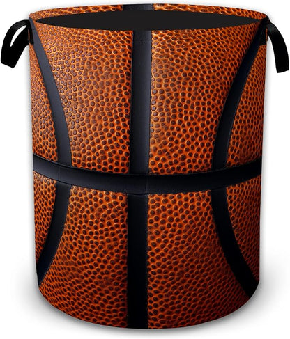 Basketball Texture Laundry Basket by JOPOWIDE