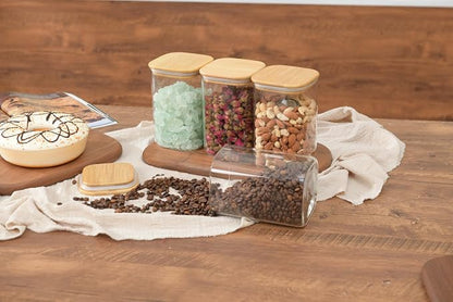 37oz Airtight Glass Square Storage Canister - Image 8