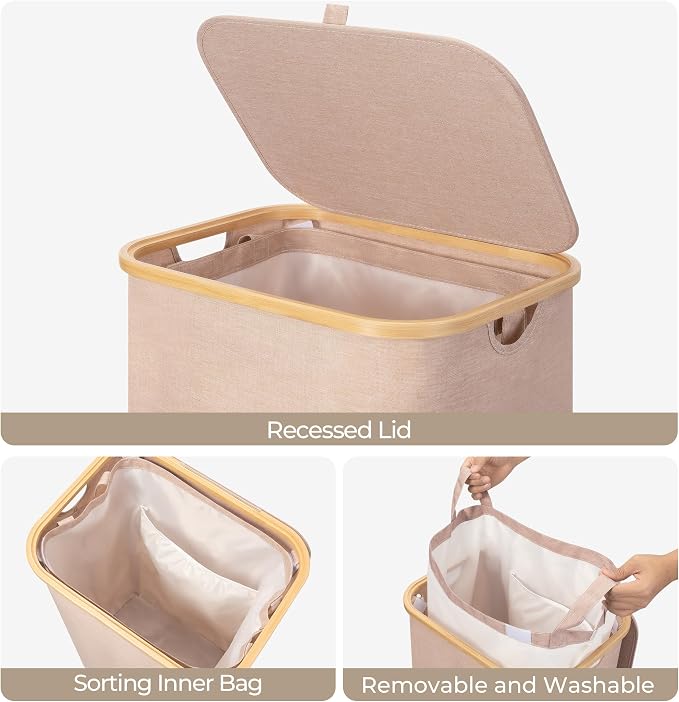 StorageWorks 100L Large Laundry Hamper - Image 5