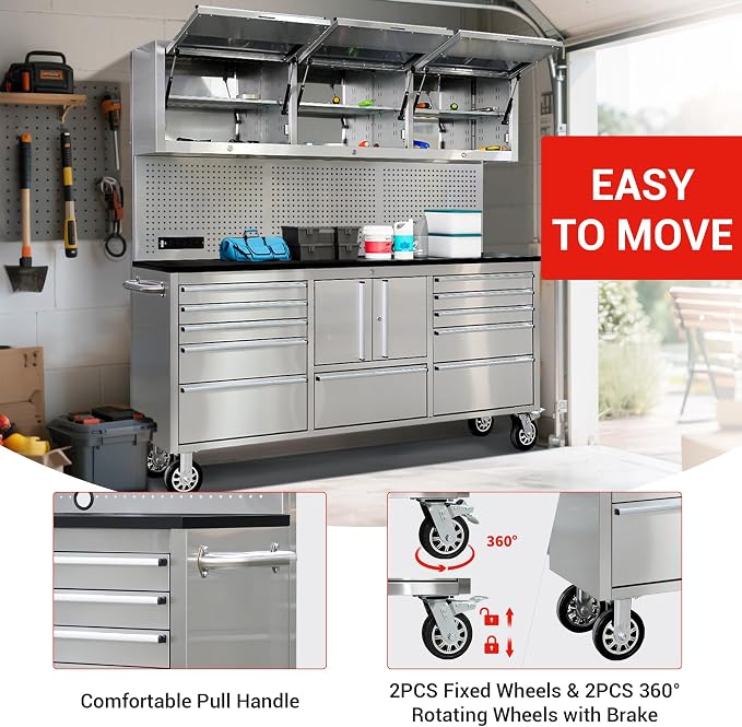 CT Copper Tailor 72-Inch Rolling Tool Chest - Image 7