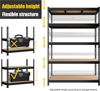PrimeZone 47" W x 23.6" D x 71" H Large Heavy Duty Storage Shelves - Image 6