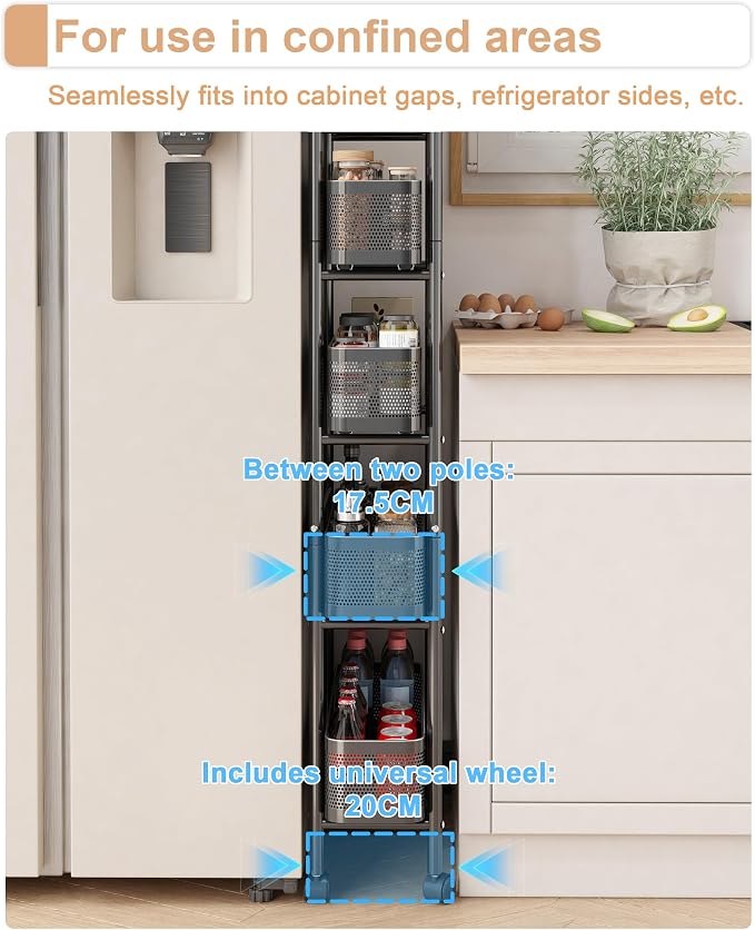 UMDONX Slim Storage Cart 5 Tier - Image 3