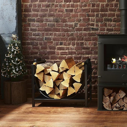 DOEWORKS Indoor Firewood Rack 18 Inch Fireplace Log Holder - Image 5
