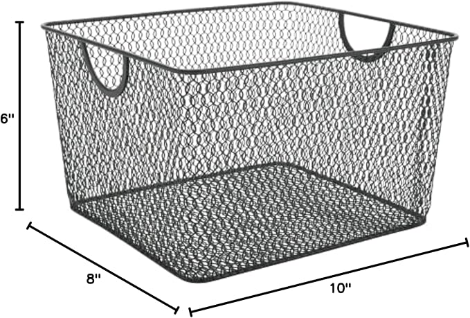 YBM Home Wire Mesh Kitchen Storage Basket Organizer - Image 7