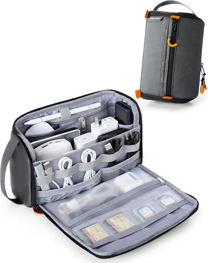 Smasrob Electronics Organizer Travel Case, Tech Bag Charger Pouch, Elastic Bands by Smasrob