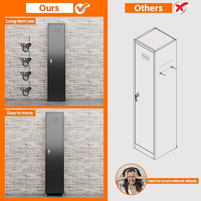 Aobabo 72" H Garage Storage Cabinet - Image 4