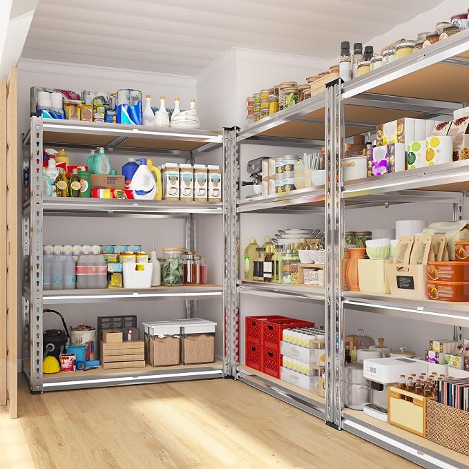 REIBII 60.05" H Storage Shelves 1840LBS Garage Shelving Heavy Duty Shelving 4 - Image 8