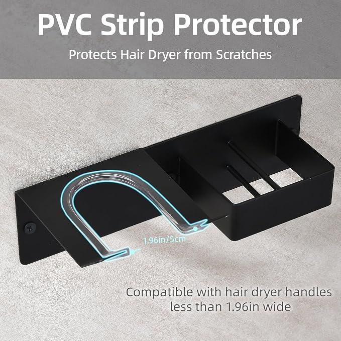 Hair Dryer and Straightener Holder, Upgraded Hair Straightener Holder - Image 3