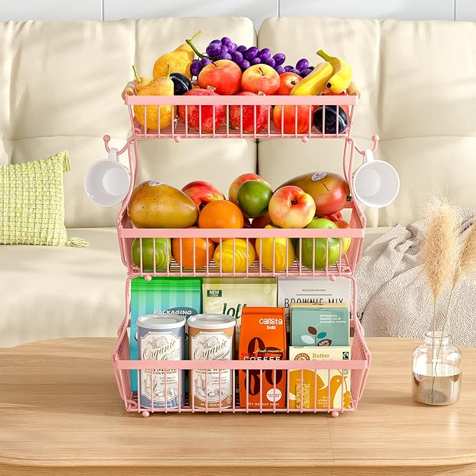 3 Tier Fruit Basket for Kitchen Counter - Image 8