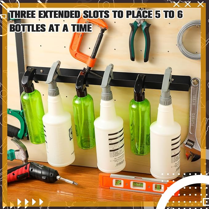 2 Pcs Spray Bottle Holder Wall Mounted Spray Bottle Storage Rack - Image 4