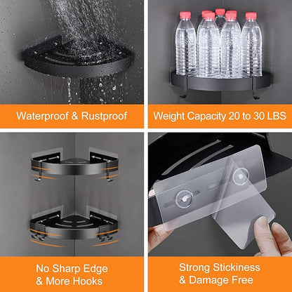 DUFU Adhesive Corner Shower Caddy - Image 3