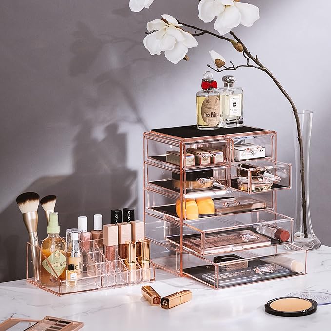Sorbus Clear Cosmetic Makeup Organizer - Image 3