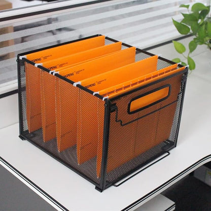 SETTFRFE 2 Pack File Organizer, Metal File Crates - Image 9
