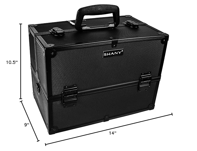 SHANY Essential Pro Makeup Train Case Cosmetic Box Portable Makeup Case - Image 10