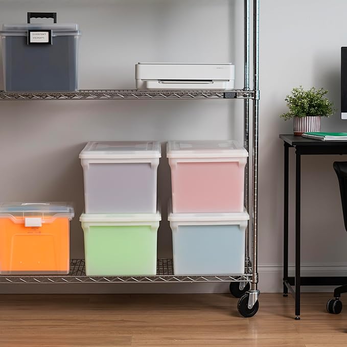 IRIS USA 4-Pack Snap File Box - Image 3