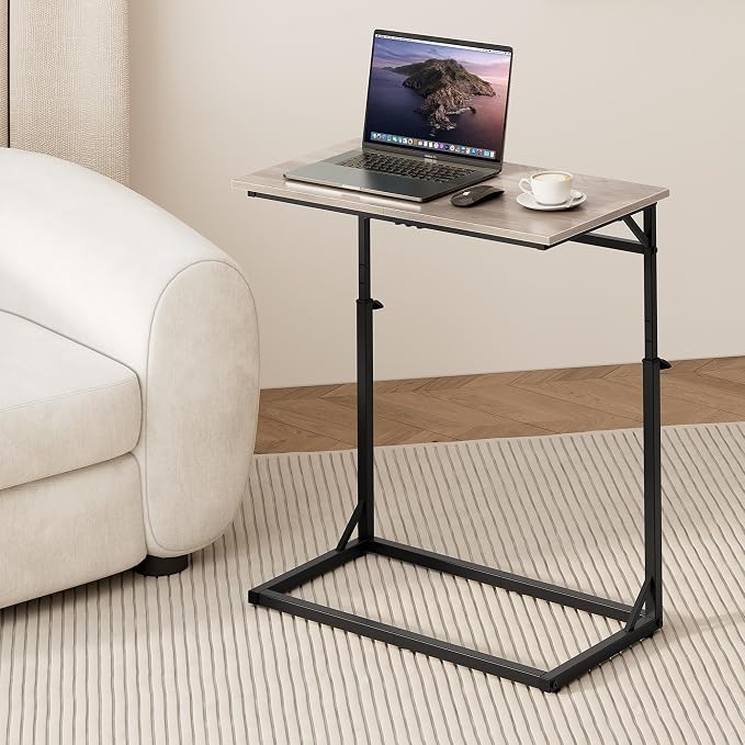 Vagusicc C Shaped End Table, 33.5"Tall Side Table - Image 2