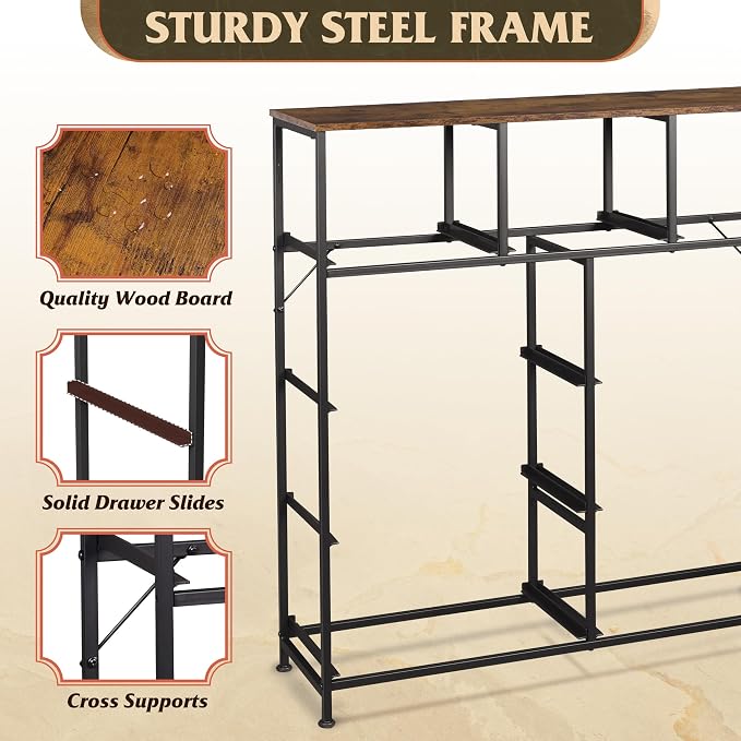WLIVE 9 Drawer Dresser, Fabric Storage Tower - Image 7