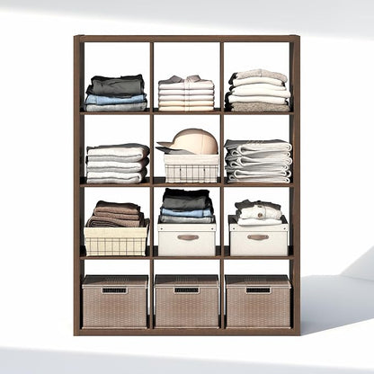 Furinno Cubic Closet Organizers and Storage, 12-Cube Closet Organizer, Open - Image 6