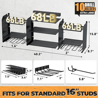 Upgrade Large Power Tool Organizer Wall Mount - Image 2