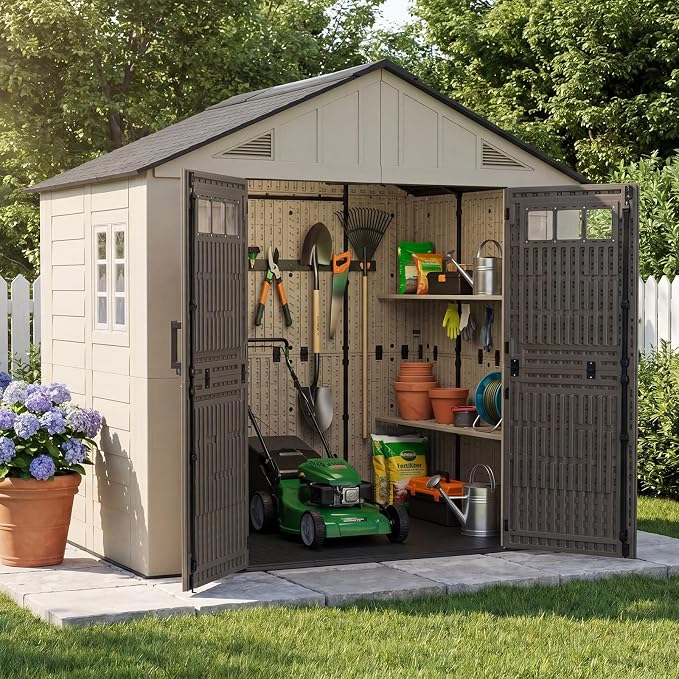 Aoxun 8x6 Ft Outdoor Storage Shed by Aoxun