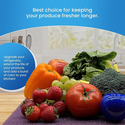 Bluapple FreshMats, Refrigerator Bin Liner, Fridge Drawer Mats, Crisper Life - Image 4
