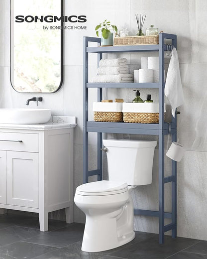 SONGMICS Over The Toilet Storage, 3-Tier Over Toilet Bathroom Organizer - Image 2