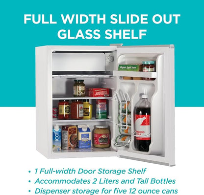 BLACK+DECKER 2.5 Cu. Ft. Compact Refrigerator, ENERGY STAR Certified, Single - Image 4