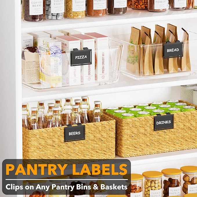 SpaceAid 10 Pack Pantry Basket Labels Clip on - Image 2