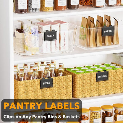 SpaceAid 10 Pack Pantry Basket Labels Clip on - Image 2
