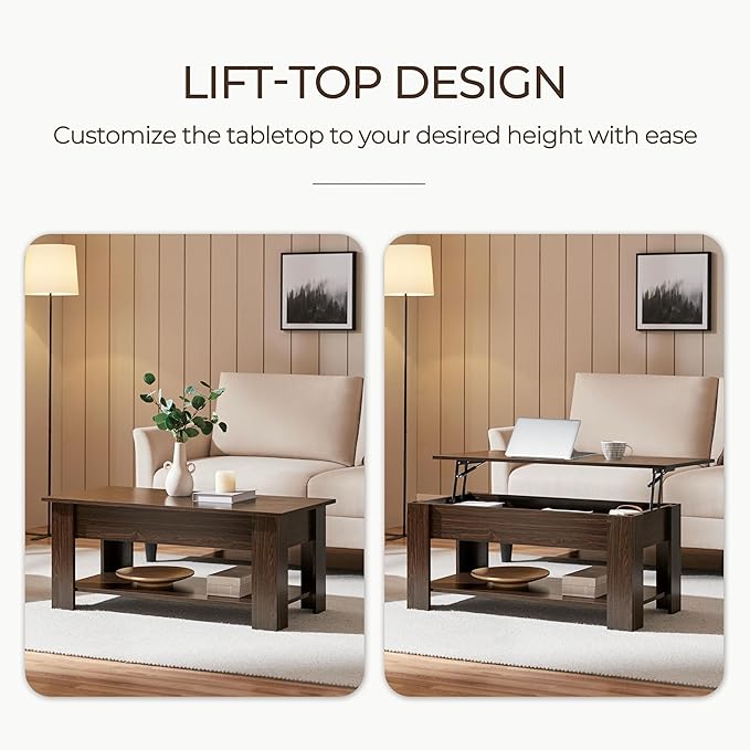 Yaheetech Lift Top Coffee Table - Image 4