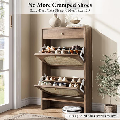 Nicetree Shoe Cabinet for Entryway, Slim Shoe Rack - Image 5