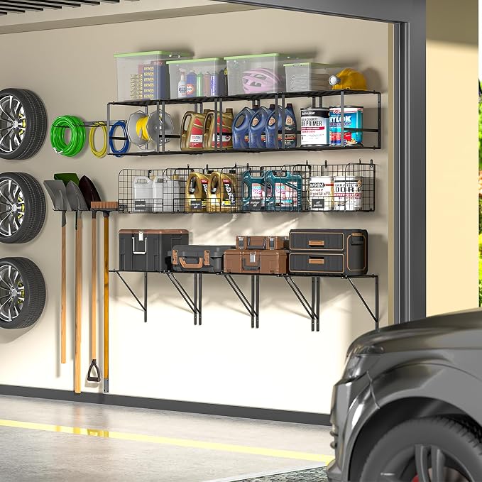 ThreeHio Garage Shelf Wall Mounted - Image 7