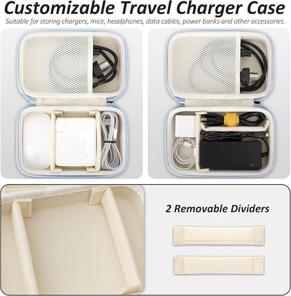 Charger Case for Macbook, Portable Tech Electronic Organizer Bag, Small Travel - Image 4