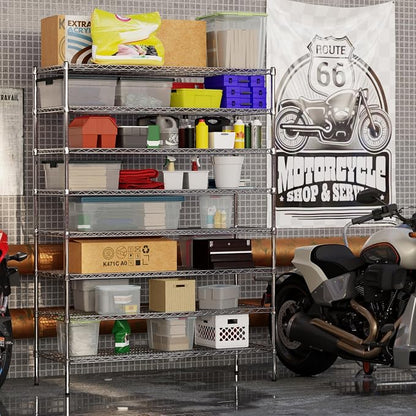 21" Deep x 54" Wide x 74" Height Wire Shelving Kit | 8-Tier | NSF Commercial - Image 6