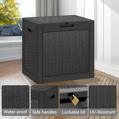 32 * 2 Gallon Outdoor storage deck Box Waterproof ，garden tool, backyard cushion - Image 4