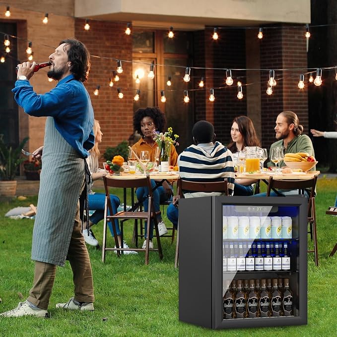 1.7 Cu.ft Beverage Refrigerator Cooler, 72 Cans Mini Fridge - Image 6