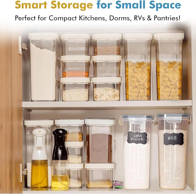 Shazo 2 Pack Small Airtight Cereal Containers Storage - Image 7