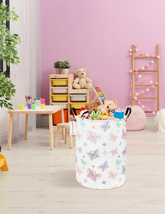 QUEENLALA Large Storage Basket, Laundry Hamper/Bathroom/Home Decor/Collapsible - Image 5