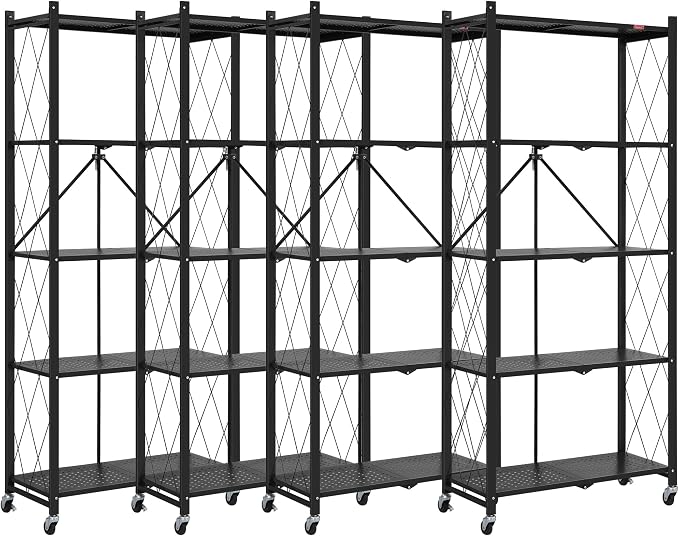 DEANIC 5 Tier Foldable Storage Shelves by ShowNow