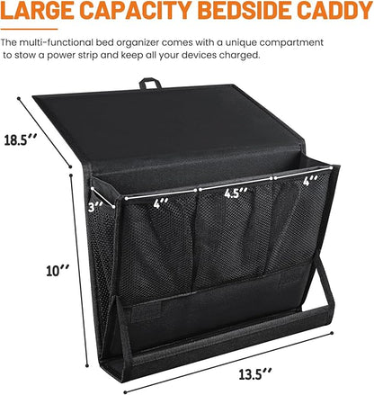 Bedside Caddy Hanging Bed Organizer Storage Bag Pocket - Image 4