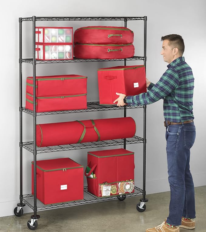 Whitmor 5 Tier Supreme Shelving Unit, Metal Storage Shelves, Adjustable Heavy - Image 7