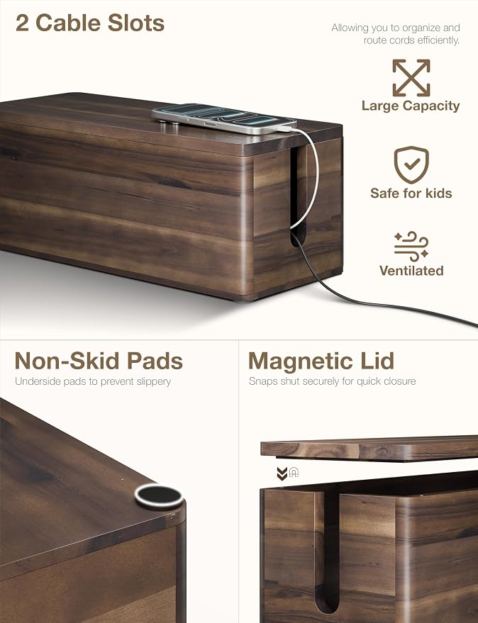 Acacia Large Cable Management Box - Image 2