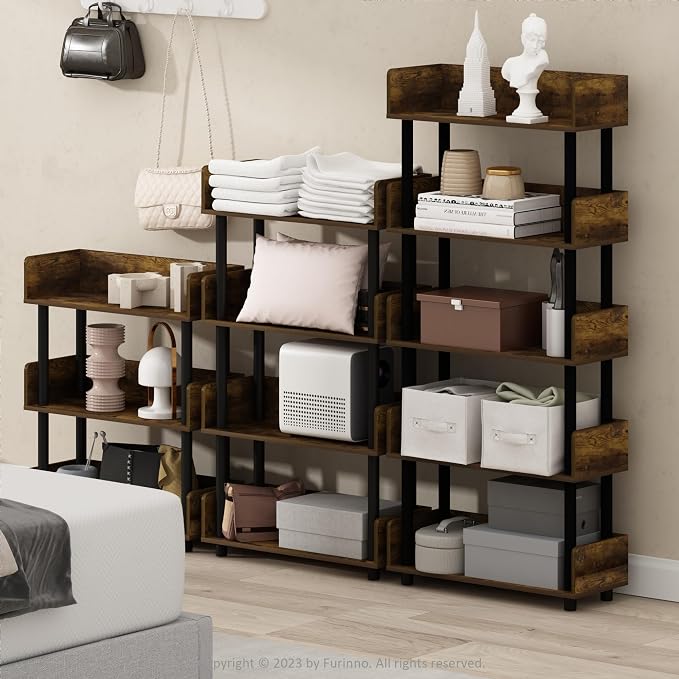 Furinno TURN-N-TUBE Display Shelf, 3-Tier Storage Shelves - Image 5