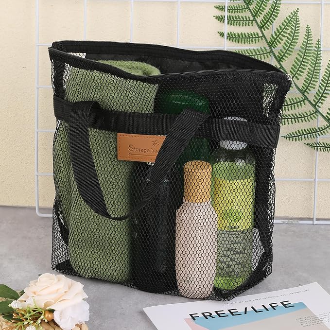 KALIONE Mesh Shower Caddy Bag, Portable Gym Shower Bag, Quick Dry Hanging - Image 8